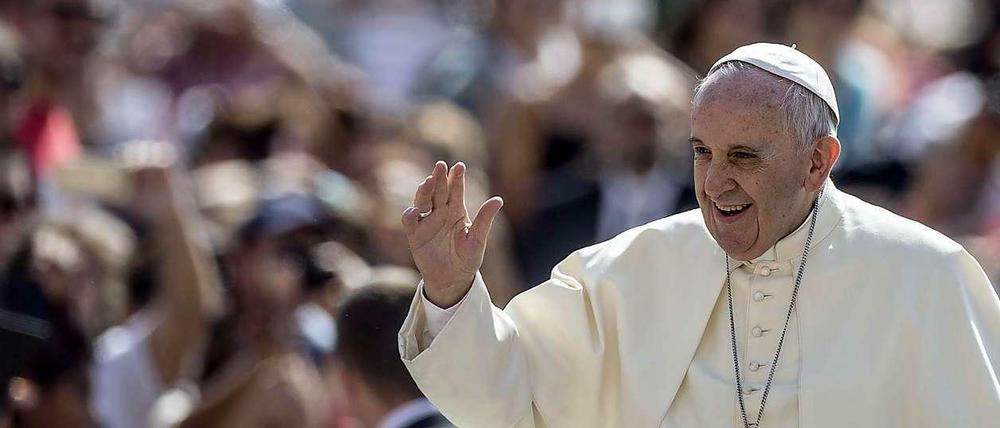 Papst Franziskus während seiner wöchentlichen Generalaudienz.