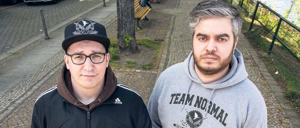 Wir wollen kein Mainstream sein. Die Berliner Rapper Audio88 (links) und Yassin. 