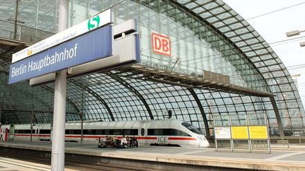 Der Berliner Hauptbahnhof.