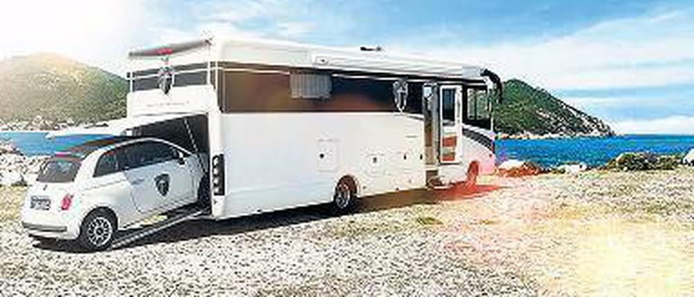 Platz da für den Kleinen. Für den Stadtausflug sollten Fahrer solcher Wohnungetüme schon eine Alternative dabeihaben.