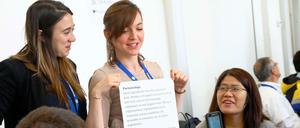 160 Teilnehmer aus aller Welt diskutieren am Wochenende im Tagesspiegel-Gebäude, wie sie die Wikimedia besser organisieren können.