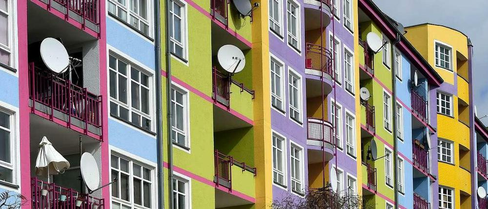 Bunt und teuer. Die ortsübliche Mieten werden bisher falsch berechnet – sagt zumindest das Amtsgericht in erster Instanz. Für Mieter könnte das teuer werden.