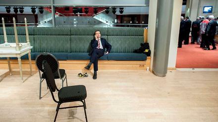 AfD-Chef Bernd Lucke am Sonntagabend am Rande der Wahlparty in Bremen