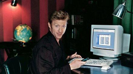 Schwupps, da war er schon drin, so einfach war das damals nämlich: Boris Becker als Werbebotschafter für AOL im Jahr 1999. 
