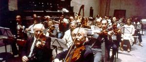 Szene aus Federico Fellinis Film "Orchesterprobe" (1978).