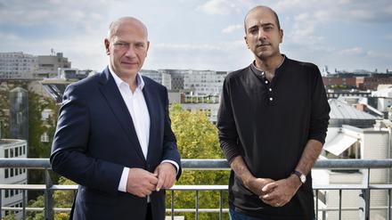 Manchmal einer Meinung: Kai Wegner und Rouzbeh Taheri