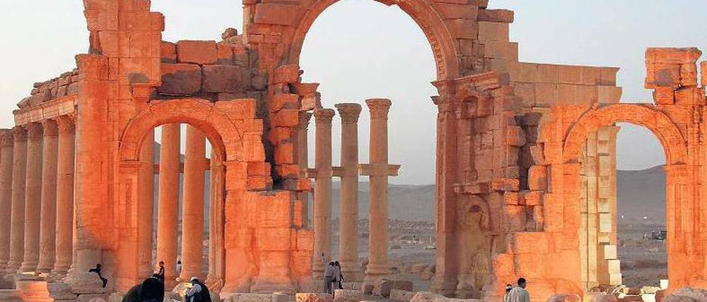 Zunächst gerettet? Die historischen Ruinen von Palmyra könnten die erste Gefahr überstanden haben. Der Islamische Staat soll sich nach Angaben der syrischen Behörden aus dem nördlichen Teil Tadmurs wieder zurückgezogen haben.