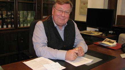 Die letzten Tage als Bezirksstadtrat: Norbert Schmidt bei der Arbeit