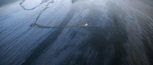 Der Ölteppich vor der Küste von Goleta, Kalifornien am Dienstag, ist mehr als sechs Kilometer lang. 