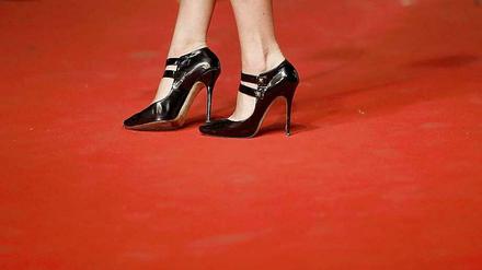 Mit denen kommt man auf jeden Fall rein: Stilettos in Höchstform auf dem Roten Teppich in Cannes.