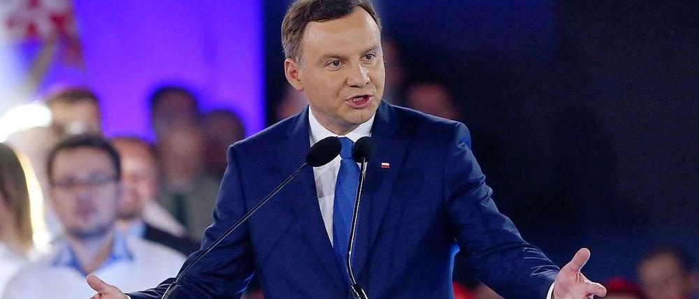 Stark auf der Zielgeraden. Andrzej Duda hat derzeit beste Aussichten, Polens nächster Präsident zu werden.