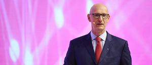 Konzernchef Tim Höttges auf der Hauptversammlung am Donnerstag in Köln. 