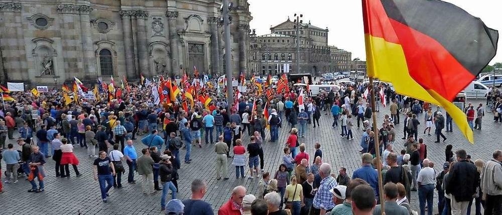 Pegida-Kundgebung in Dresden