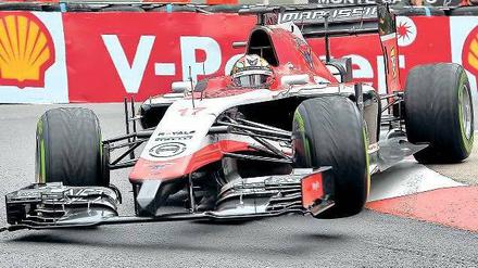 Nur ein Jahr her und doch so weit weg. Jules Bianchi 2014 in Monte Carlo. Damals belegte der Franzose Rang neun. Seit Oktober liegt Bianchi nun schon im Koma. Foto: dpa/p-a