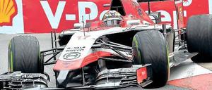Nur ein Jahr her und doch so weit weg. Jules Bianchi 2014 in Monte Carlo. Damals belegte der Franzose Rang neun. Seit Oktober liegt Bianchi nun schon im Koma. Foto: dpa/p-a