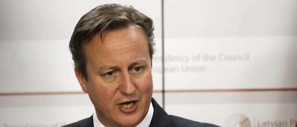 Der britische Premierminister David Cameron verfolgte in Riga eine eigene Agenda.