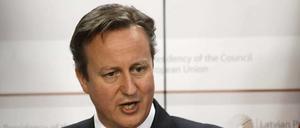 Der britische Premierminister David Cameron verfolgte in Riga eine eigene Agenda.
