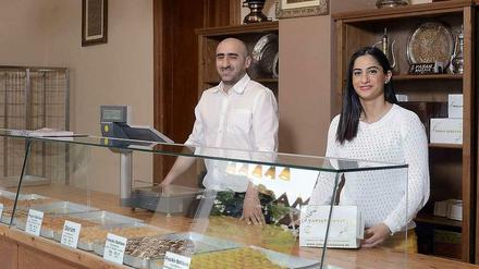Botschaftslieferanten: Ali Bulut und Schwester Gülbahar im "Pasam Baklava".