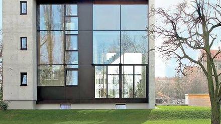 Luftig. In Berlin-Pankow gibt es bereits ein Wohnhaus, das mit Infraleichtbeton errichtet wurde.