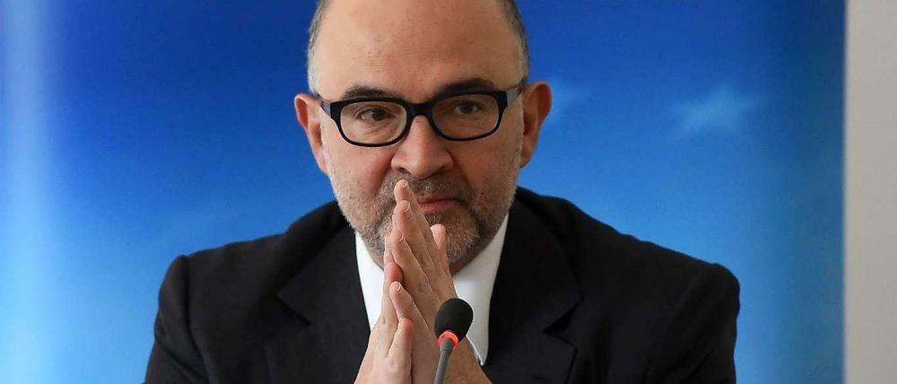EU-Währungskommissar Pierre Moscovici am Montag in Berlin.