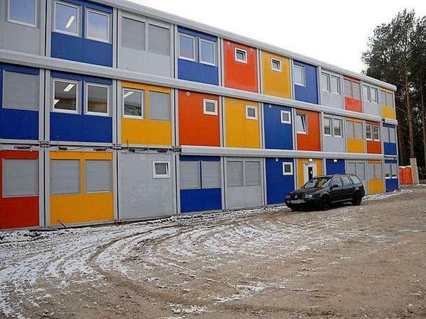 So ähnlich wie hier in Köpenick könnten die Containerunterkünfte auch in Zehlendorf aussehen.