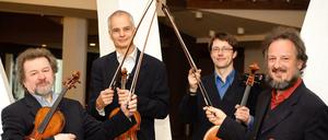 Das Philharmonia Quartett mit Primarius Daniel Stabrawa (r.)