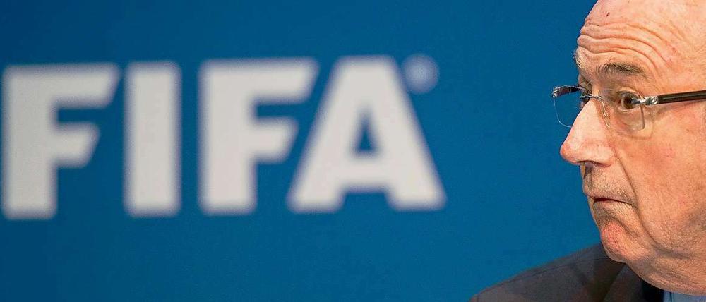 Präsident Sepp Blatter. Die Fifa ist sein Leben.
