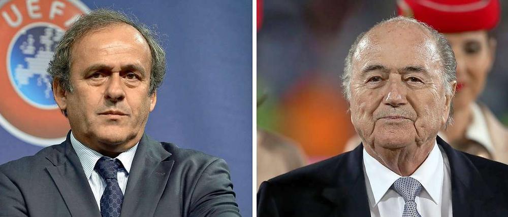 Keine Freunde mehr: Michel Platini und Sepp Blatter.