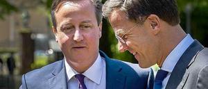 Besuch in Den Haag. Der britische Regierungschef David Cameron (links) und sein niederländischer Amtskollege Mark Rutte am Donnerstag.