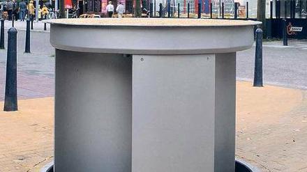 Die sogenannten „Pop-up Toiletten“ gibt es schon in London und in Amsterdam.