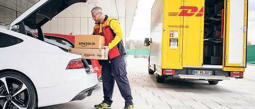 Keiner da? DHL will Pakete künftig auch an Privatfahrzeuge liefern, wenn Kunden nicht zuhause sind.
