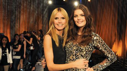 Heidi Klum und Vanessa, die Gewinnerin der zehnten Staffel von "Germany's Next Topmodel".