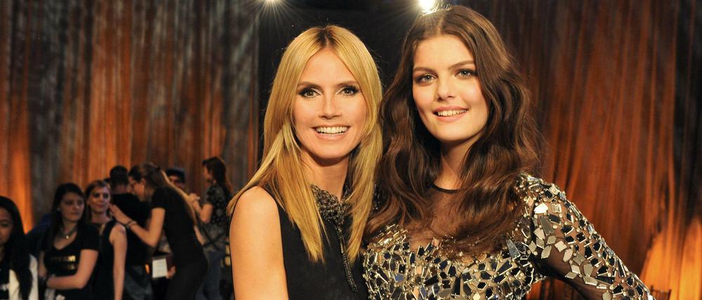 Heidi Klum und Vanessa, die Gewinnerin der zehnten Staffel von "Germany's Next Topmodel".