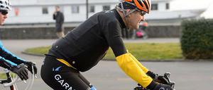 Leidenschaftlicher Radfahrer: US-Außenminister John Kerry, hier am 16. März 2015 während einer kleinen Trainingseinheit in einer Verhandlungspause bei den Atomgesprächen mit dem Iran im schweizerischen Lausanne.