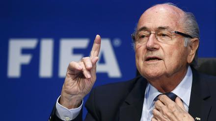 Der wiedergewählte Fifa-Präsident Joseph Blatter während der Exekutivkomiteesitzung in Zürich
