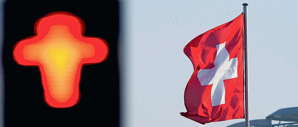 Stop. Die Schweiz arbeitet an einem neuen Image. Sie will nicht mehr die Fluchtburg für Steuerhinterziehergeld sein.