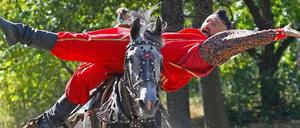 Ein ukrainischer Kosake bei einer Reitshow zum Nationalfeiertag 2010.