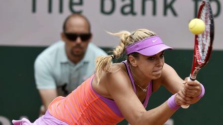 Vergeblich gestreckt. Sabine Lisicki scheitert in Paris mal wieder in der ersten Woche.