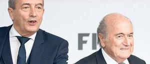 Freunde fürs Leben? Das werden DFB-Präsident Wolfgang Niersbach (links) und Fifa-Chef Joseph Blatter wohl kaum noch.