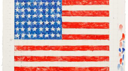 Kopieren als Kunst: Elaine Sturtevants "Johns Flag" von 1991.