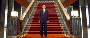 Erwartet den hohen Besuch in seiner neuen Residenz: Präsident Erdogan