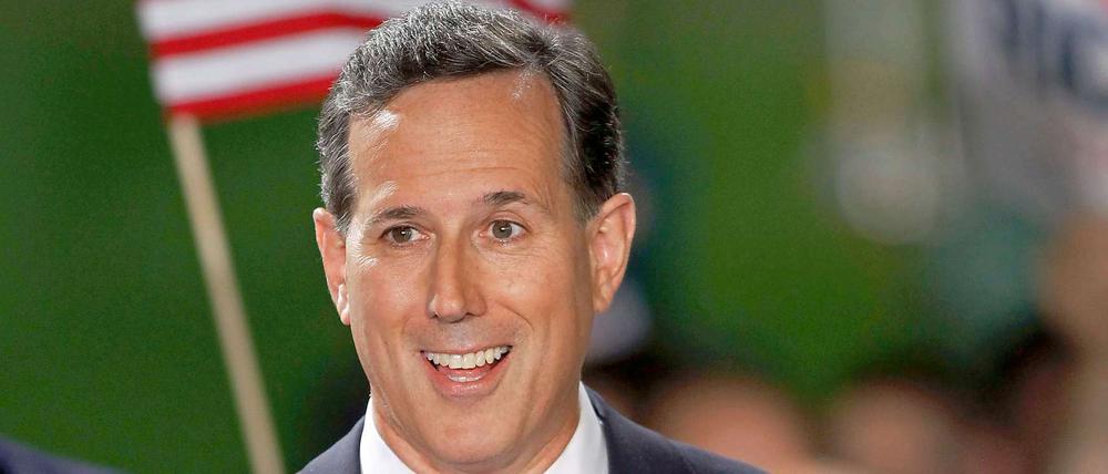 Der 57-jährige Republikaner Rick Santorum will sich um das Präsidentenamt bewerben.