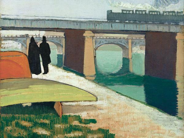 Emile Bernard: Eisenbrücken in Asnières, 1887