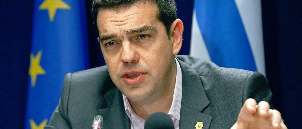 Gibt den anderen die Schuld. Alexis Tsipras, Ministerpräsident Griechenlands.