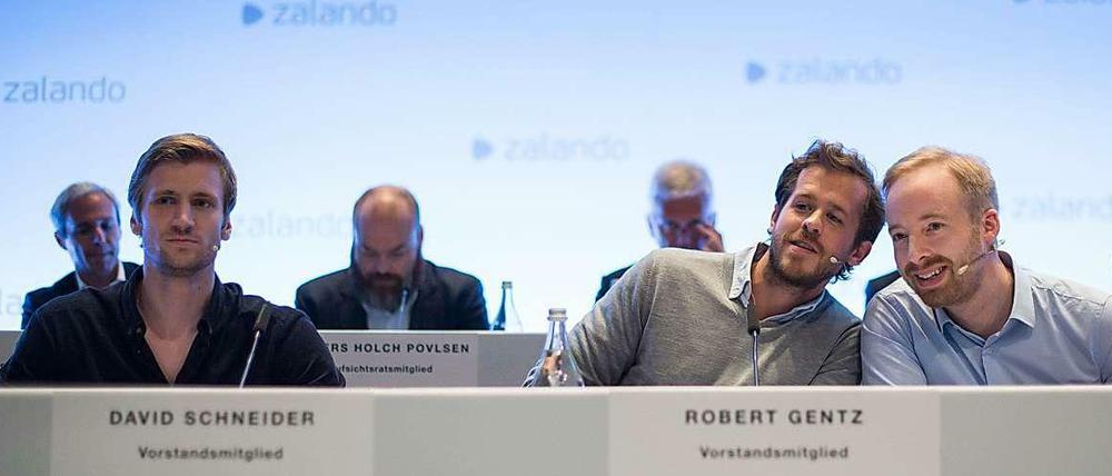 Wie die Schuljungs aus der letzten Reihe: David Schneider, Robert Gentz und Rubin Ritter sitzen aber längst in der ersten - und auf großer Bühne.