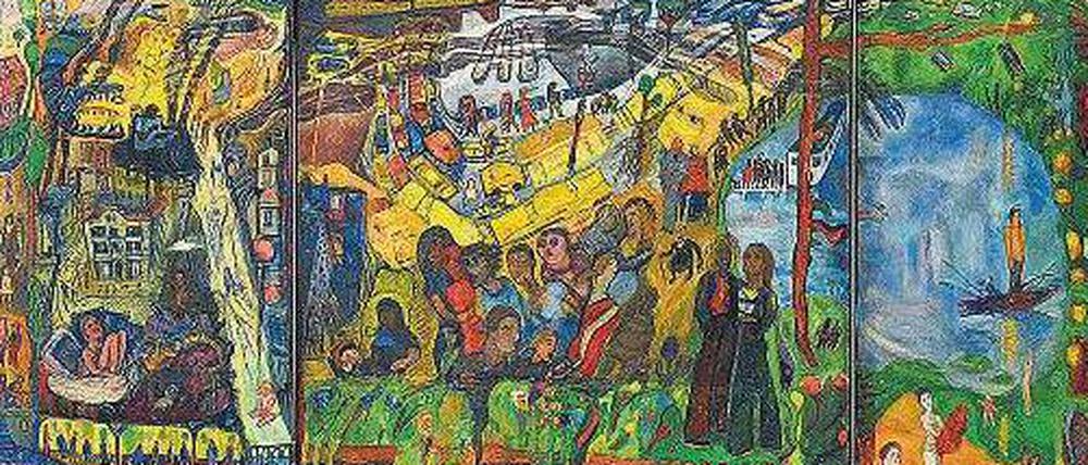 "Der Himmel über Berlin ist unteilbar" malte Annemirl Bauer im Jahr 1980.