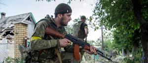 Keine Ruhe. Vor allem in Marinka nahe Donezk wurde zuletzt schwer gekämpft.