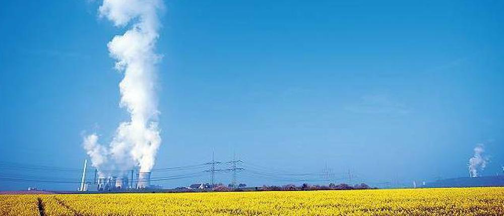 Schmutziges Geschäft. Bei der Verbrennung von Braunkohle wird aufgrund des hohen Wasseranteils besonders viel CO2 in die Luft geblasen.