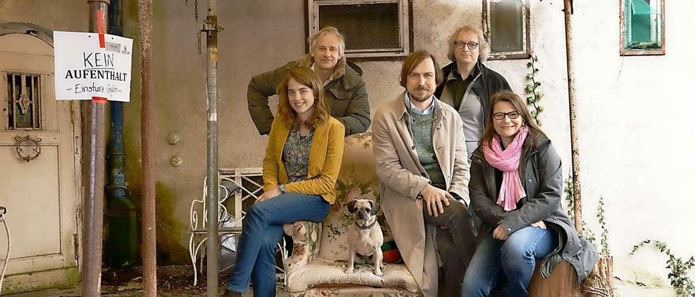 Die Stars vor und hinter der Kamera: Adèle Haene (Schauspielerin), Chris Kraus (Régie), Lars Eidinger (Schauspieler), Danny Krausz und Kathrin Lemme (beide Produktion)
