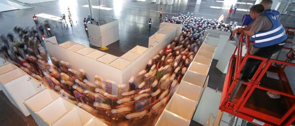 Basigo Experiment für Evakuierungen